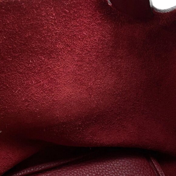 HERMES Picotin Lock Size PM Taurillon Clemence Rouge Grenat - Picture 7 of 13